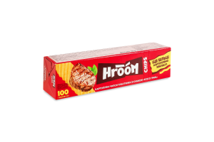 Чипси картопляні пластинки М'ясо гриль Hroom к/у 100г