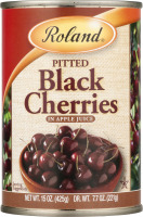 Roland Pitted Black Cherries in Apple Juice