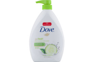 Dove Body Wash Pump Cucumber and Green Tea 34 oz
