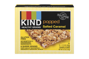 KIND Popped Healthy Grains Granola Bars Salted Caramel - 5 CT
