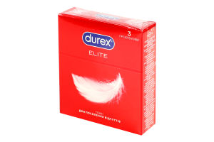 Презервативы латексные с силиконовой смазкой Elite Durex 3шт
