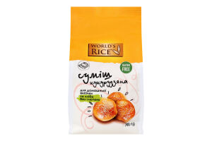 Суміш кукурудзяна для домашньої випічки і хліба World`s Rice м/у 700г