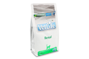 Корм д/котів Vet Life Renal д/підтримки функції нирок сухий 400г Farmina