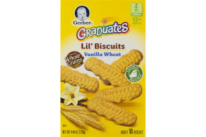Gerber Graduates for Toddlers Lil' Biscuits Vanilla Wheat - 18 CT