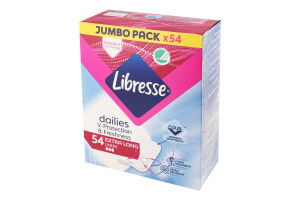 Прокладки щоденні поглинаючі Extra long Dailies V-Protection&Freshness Libresse 54шт