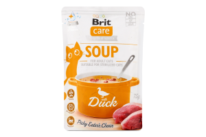 Корм д/котів Суп з качкою 75г пауч Бріт Кеа