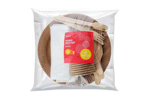 Набір посуду папер.Novus 6 персон кругл