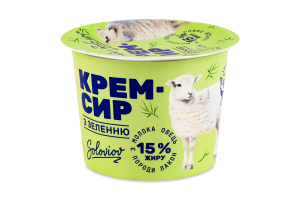 Крем-сыр 15% с зеленью овечий Soloviov ст 100г