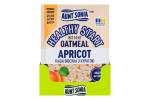 Каша овсяная мгновенного приготовления с курагой Healthy start Aunt Sonia м/у 55г