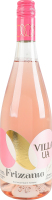 Напиток винный 700мл 6-6.9% розовый полусладкий слабоалкогольный газированный Frizzante light Villa UA бут