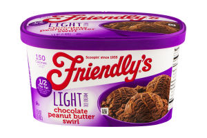 Friendly's Light Ice Cream Chocolate Peanut Butter Swirl