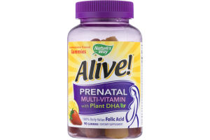 Nature's Way Alive! Prenatal Multi-Vitamin With Plant DHA Gummies - 90 CT