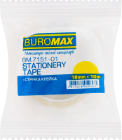 Лента клейкая канцелярская 18ммх10м №BM.7151-01 Buromax 1шт