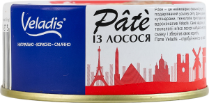 Пате із лосося пастеризоване Veladis з/б 100г