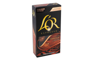 Кофе натуральный жареный молотый ароматизированный в капсулах Шоколад Espresso L'OR к/у 52г