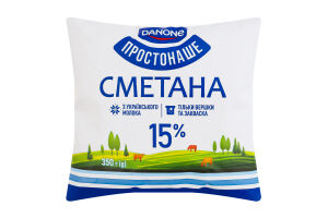 Сметана 15% Простонаше м/у 350г