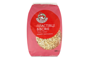 ПЛАСТІВЦІ ВІВС 400Г КУХАРОЧКА