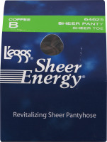 L'eggs Sheer Energy Pantyhose Sheer Panty Sheer Toe B Coffee