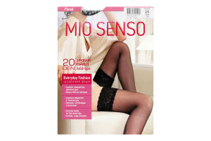 Чулки женские Mio Senso Everyday Fashion Floral 20den 2/3 black