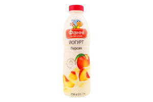 Йогурт 1% питний Персик Фанні п/пл 750г