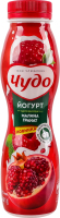 Йогурт 2.5% с наполнителем фруктовым Малина-гранат Чудо п/бут 260г