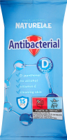 Серветки вологі з D-пантенолом Antibacterial Naturelle 15шт