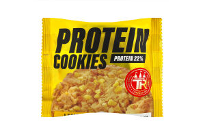 Печенье сдобное песочно-отсадное с кусочками лимона и подсластителями Protein cookies Truff Royal м/у 45г