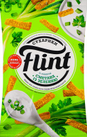 Сухарики пшенично-житні Сметана із зеленню Flint м/у 60г