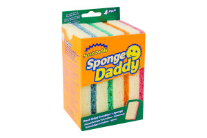 Губка двостороння Sponge Daddy Scrub Daddy 4шт