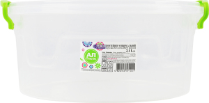 Контейнер універсальний 2.1л 210х200х93мм №3 Круглий Ал-Пластик 1шт