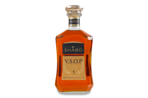 Бренди 0.5л 40% 5 звезд V.S.O.P Shabo бут