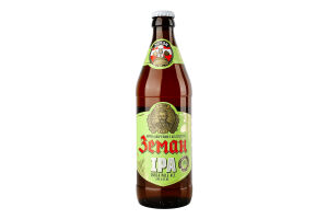 Пиво India Pale Ale IPA світле нефільтроване 4,9% 0,5л скло Земан