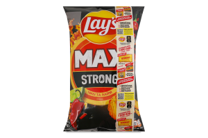 Чипси картопляні Чилі та лайм Strong Max Lay's м/у 60г