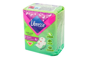 Прокладки гигиенические с экстрактом алоэ вера и ромашки Night+ Natural Care Libresse 7шт