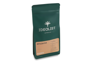 Кава смажена в зернах Бразилія Idealist Coffee&Co. м/у 250г