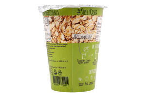 Каша швидкого приготування вівсяна з яблуком 50г стакан Стріт каша