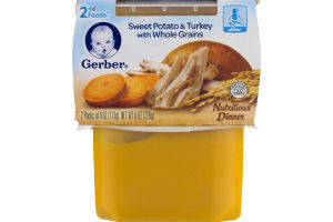 Gerber 2nd Foods Sweet Potato & Turkey with Whole Grains - 2 CT