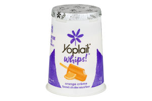 Yoplait Whips! Lowfat Mousse Yogurt Orange Creme