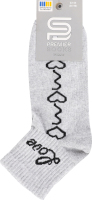 Носки женские Premier Socks Эконом Love 23-25 светло-серый