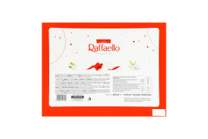 Конфеты хрустящие в кокосовой стружке с целым миндальным орехом Raffaello к/у 400г