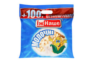 Палочки кукурузные сладкие неглазированные Молочные ЇжНаше м/у 450г