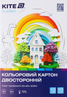 Картон цветной двусторонний 10 цветов 10 листов А4 №K-255 Classic Kite 1шт