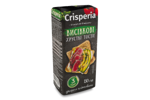 Тости хрусткі Висівкові Crisperia м/у 130г