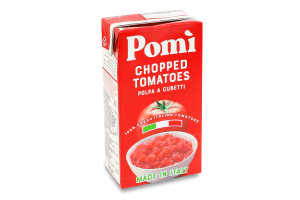 Томаты нарезанные кубиками пастеризованные Pomi т/п 500г