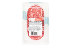 Колбаса нарезка из мяса птицы Наполи М'ясна Гільдія с/к в/с лоток 0.075кг