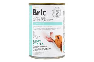 Корм консервированный полнорационный диетический для собак Struvite Veterinary diet Brit ж/б 400г