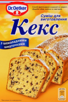 Смесь для приготовления кекса с шоколадными кусочками Dr.Oetker к/у 380г