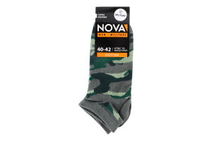 Шкарпетки чол Nova Military короткі зелений р25-27