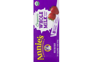 Annie's Homegrown Organic Whole Milk Yogurt Tubes Summer Strawberry - 8 CT