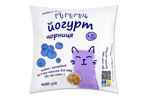 Йогурт 1.5% с наполнителем фруктовым пастеризованным Черника Mimimilk м/у 400г